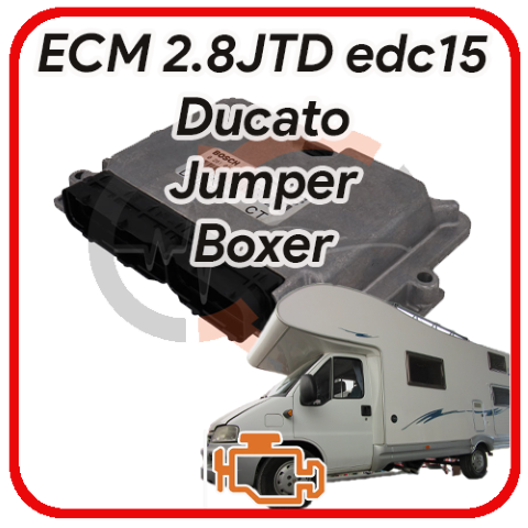Centralina motore Fiat ducato 2.8JTD 8V Turbo 92 Kw 244 EDC15C7-2.21